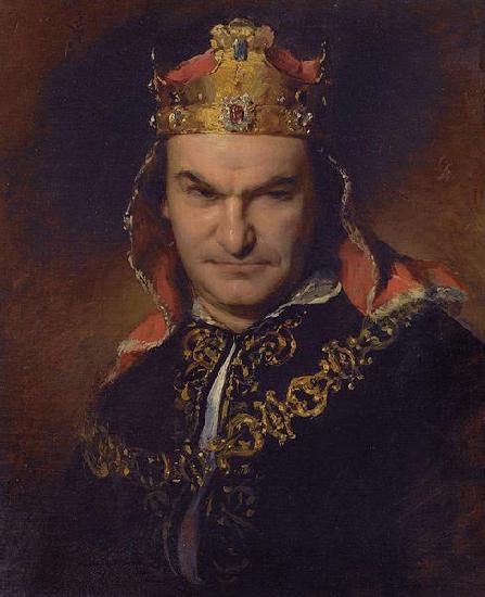 Friedrich von Amerling Bogumil Dawison as Richard III oil painting image